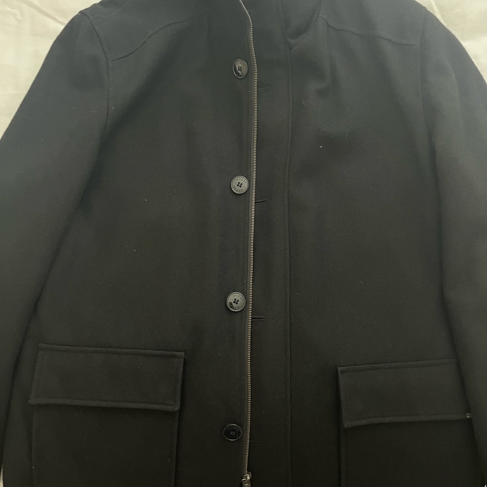 Guess Men's Black Pea Coat